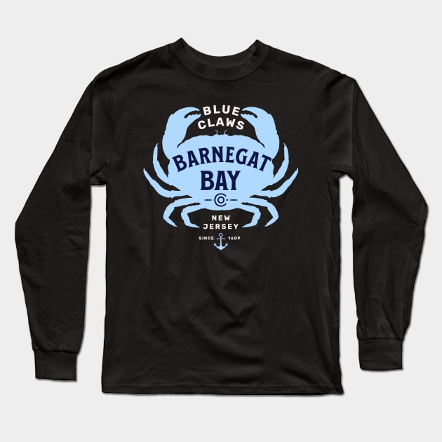 Barnegat Bay Blue Claws Long Sleeve T-Shirt by Mugs and threads by Paul